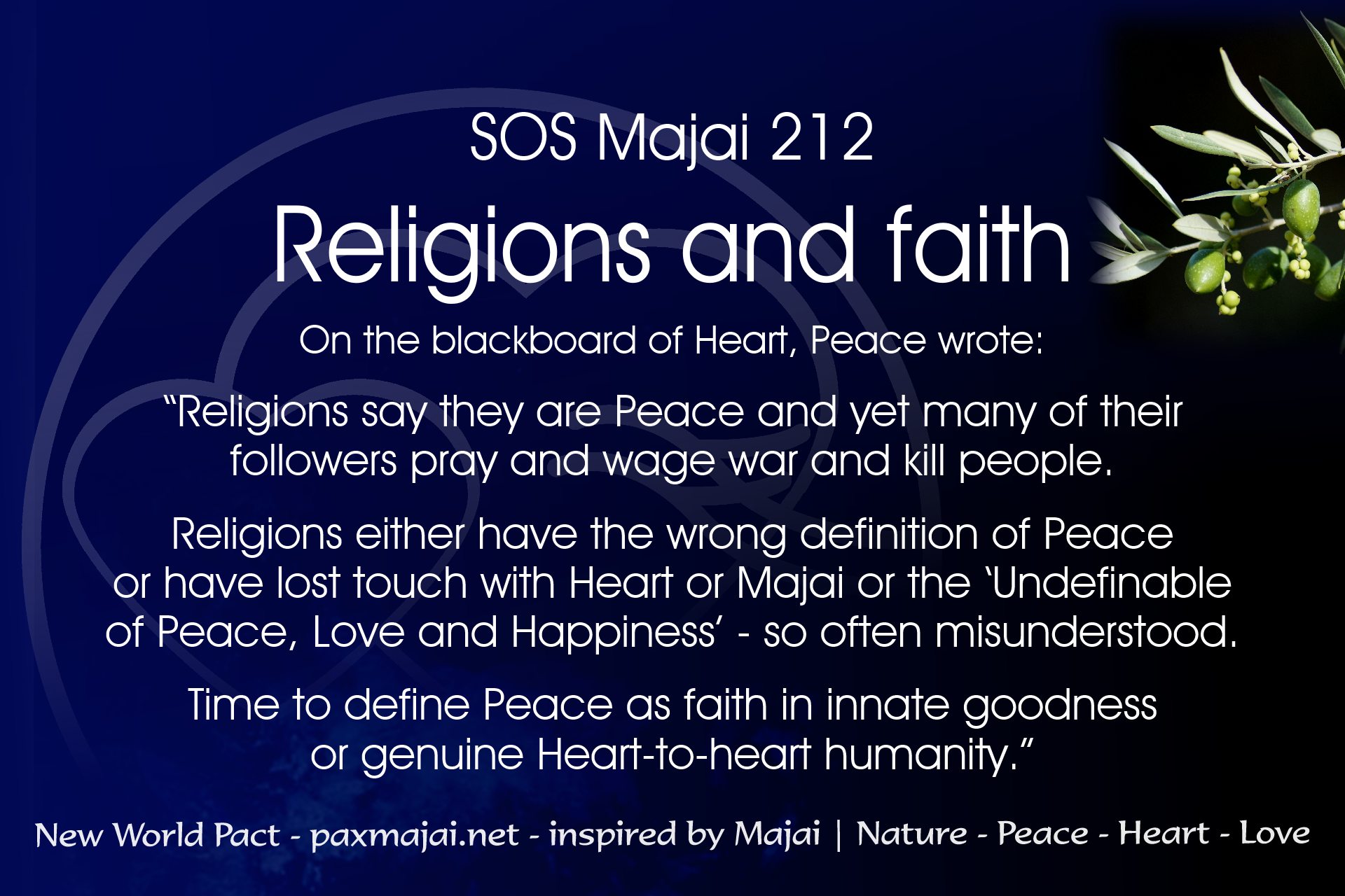 Religions and faith