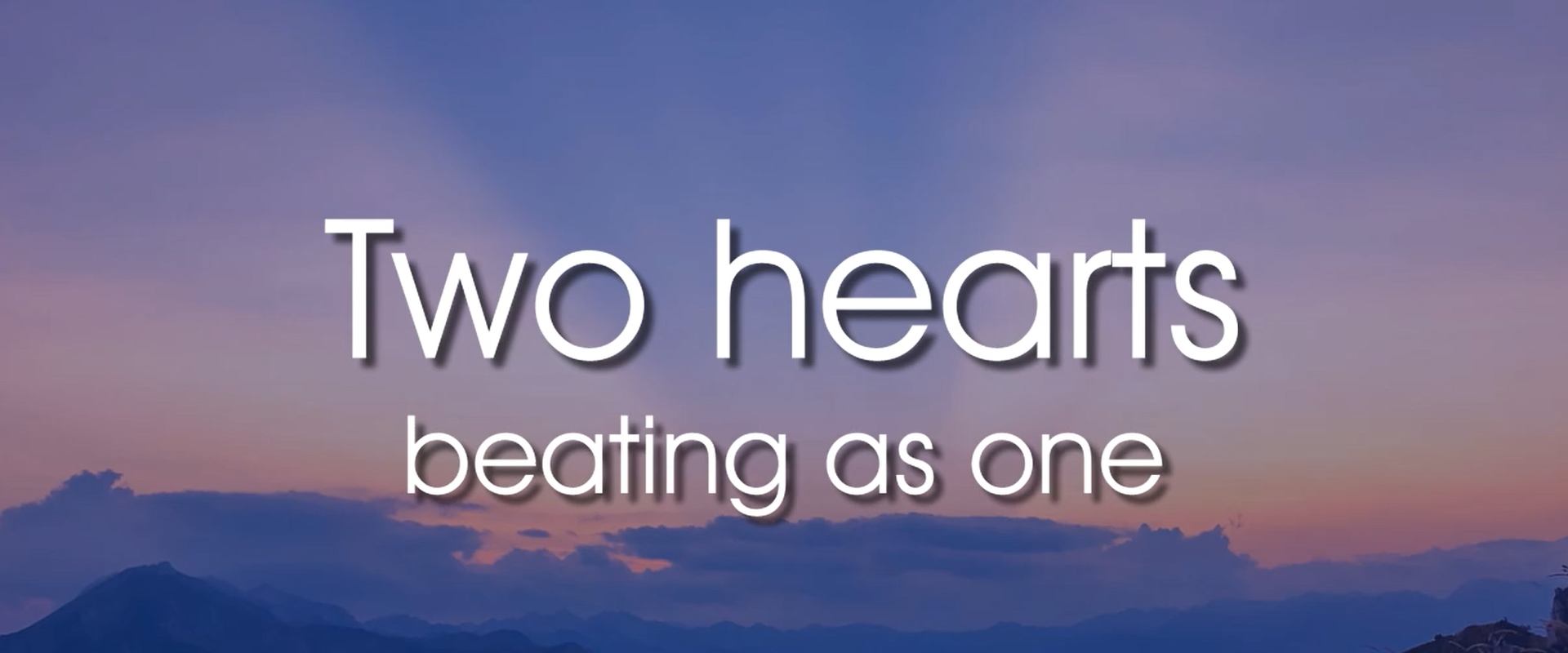 Two hearts beating as one
